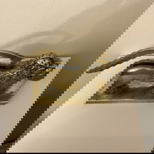 Μπρούτζινος διακοσμητικός καρυοθραύστης μεταχειρισμένος, 1930, λιοντάρι