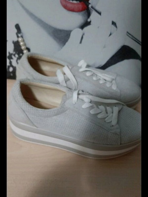 Sneakers like new, gray, size 41