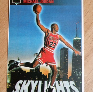 Κάρτα NBA Michael Jordan skylights