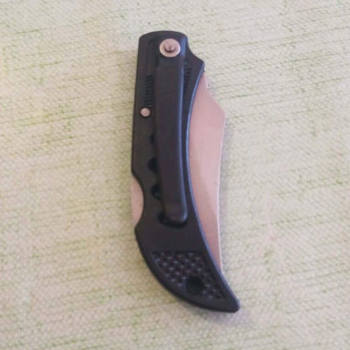 Folding Pocket Knife Stainless Steel lockback with clip like new