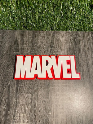 Marvel decorative logo 3d print new