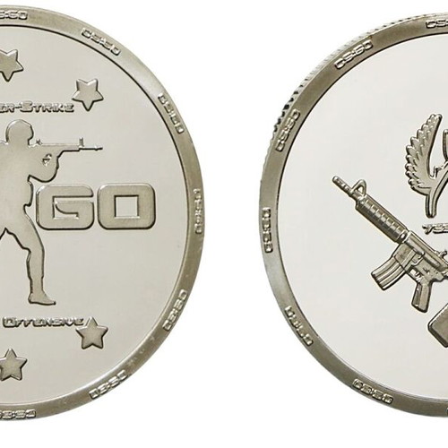 Counter-Strike Global Offensive Silver Coin new