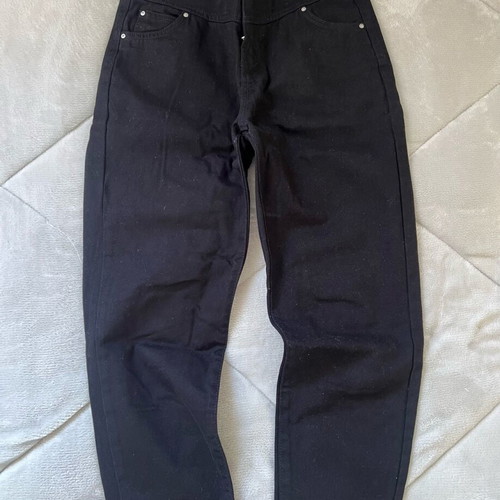 Bershka straight black jeans like new, size XS