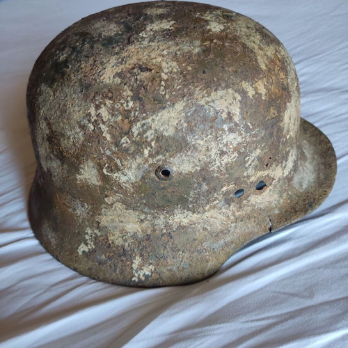 German M-35 Helmet used vintage World War II collectible