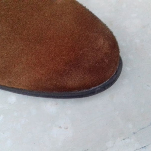 Bella ankle boots used, brown suede leather, size 38, low heel