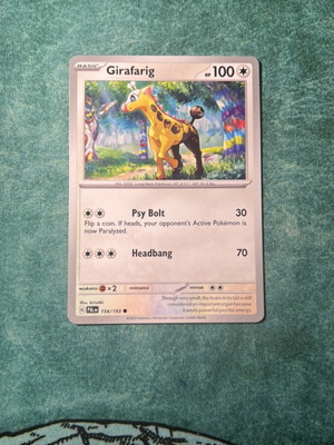 Girafarig PAL μεταχειρισμένο κάρτα Pokemon