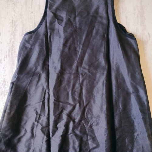 Summer women's tank top like new with embroidery, black and white, sizes M and L