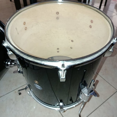 Ludwig drum set used with bass drum, snare, toms and cymbals