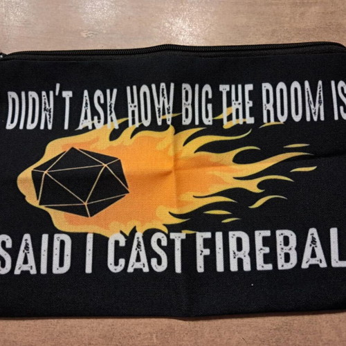 Fireball dice bag