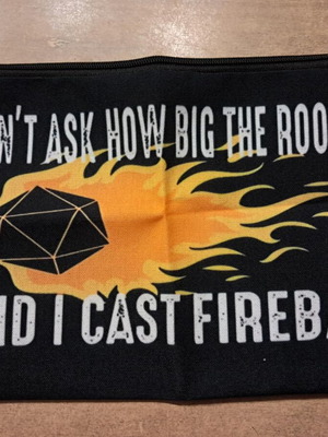 Fireball dice bag