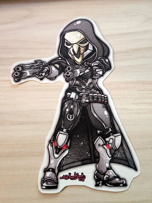 Overwatch Reaper handmade sticker made to order