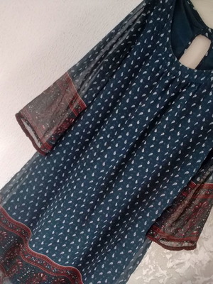Mexx women's dress used, small size, petrol color