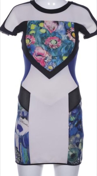 Just Cavalli στενο μινι φορεμα με prints