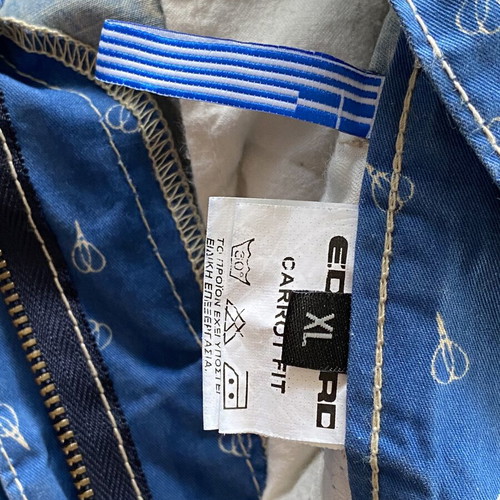 Edward Jeans men's bermuda shorts XL blue with pattern like new
