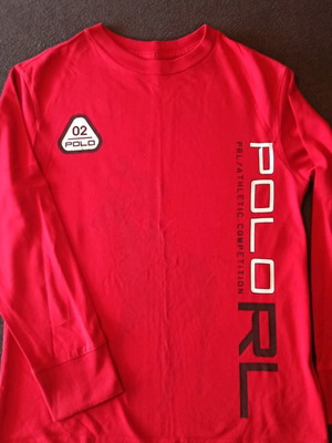 Ralph Lauren boys' T-shirt used, red, size 128 cm