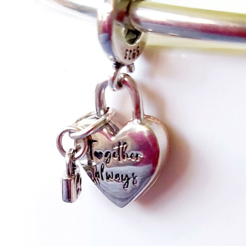 Silver 925 charm For Always Together new, gold and silver