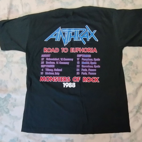 Anthrax t shirt Monsters of Rock 1988 new, black, size L