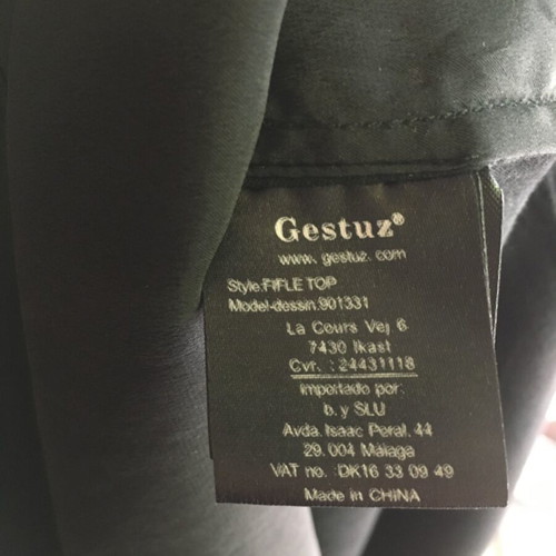 Gestuz silk top size 38/M, black