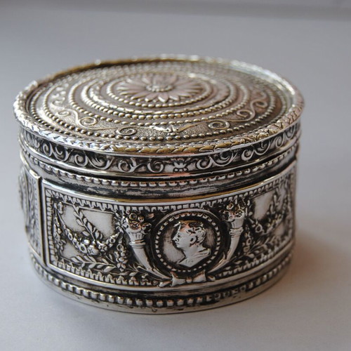 Kremos silver box used, Neveska (Nymfaio), rare