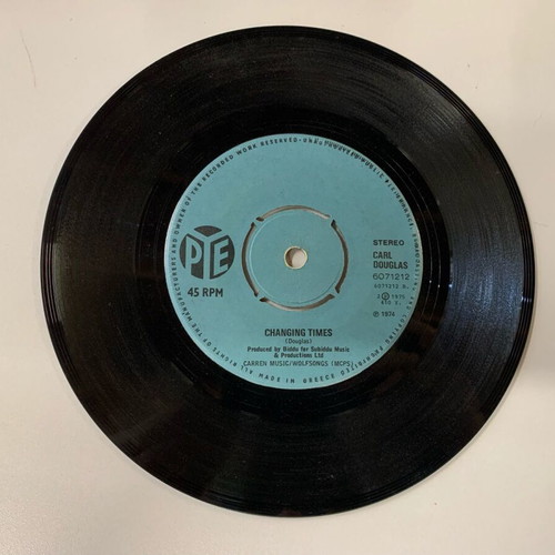 Vinyl Carl Douglas Changing Times 45Rpm like new from 1974
