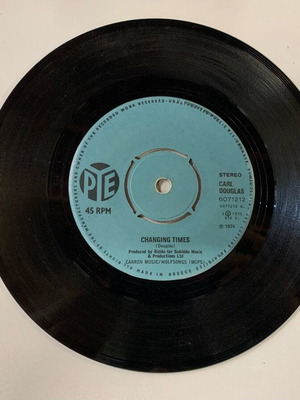 Vinyl Carl Douglas Changing Times 45Rpm like new from 1974