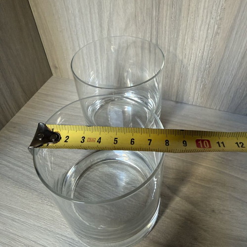 Whiskey glasses, set of 2, classic lowball with heavy base