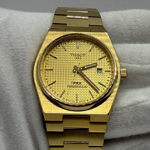 Tissot PRX Powermatic 80 gold men's watch