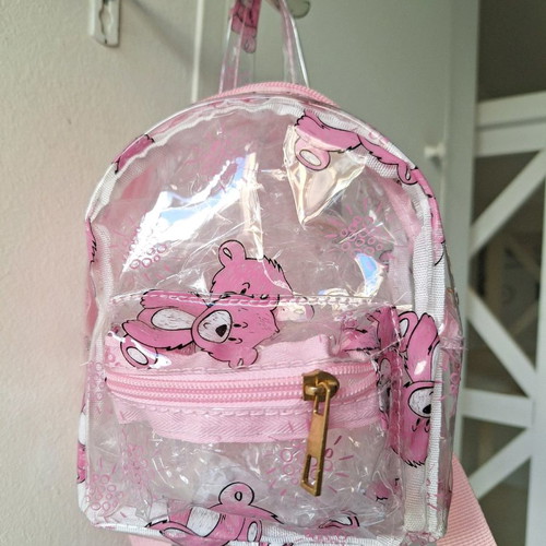 Children's bag new 15×20 cm transparent with 1 pocket