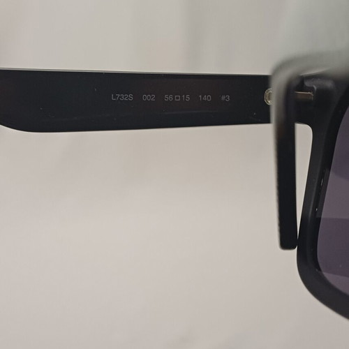Lacoste men's sunglasses L732s 002 like new, black and gray
