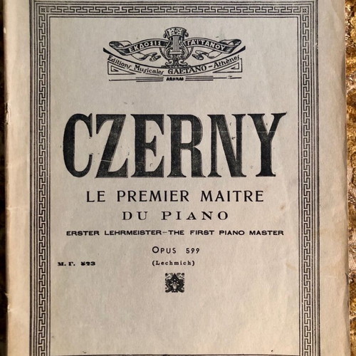Czerny piano method for beginners used, 1935-1940 edition