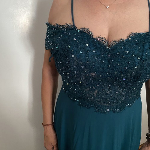 Turquoise formal dress, new with tag