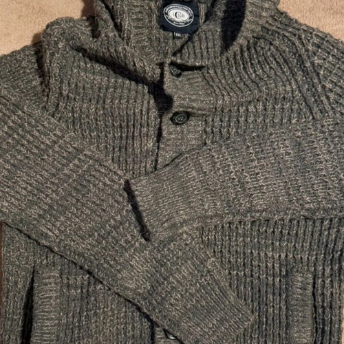 Men's knitted cardigan Nazareno Gabrielli grey like new, size L