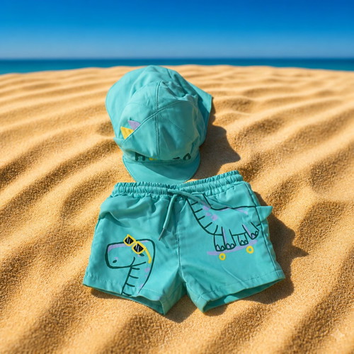 Mayoral Baby Swimming Set Like New With Hat And Shorts