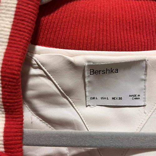 Bershka Jacket size L, like new, white and red