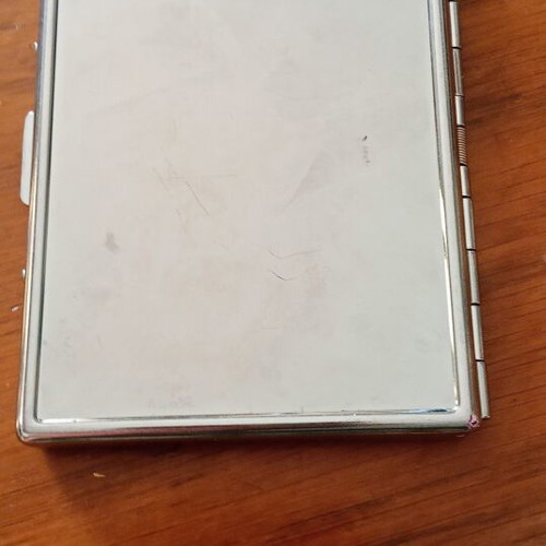 Jägermeister Metal Cigarette Case like new, vintage promo
