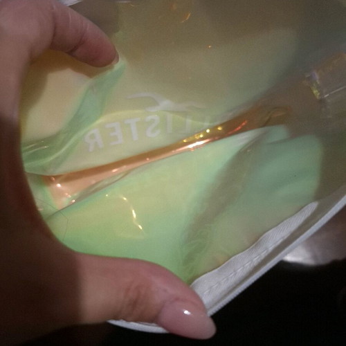 Hollister iridescent cosmetic bag like new