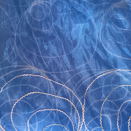 Curtains, pack of 2, blue, 2.80x2.80 m