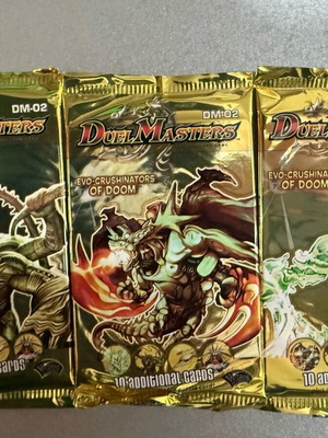 Duel Master Booster Pack DM-02 Evo-Crushinators 5 Packs New