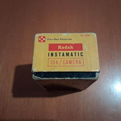 Kodak Instamatic 104 Camera Box used with wear and tear