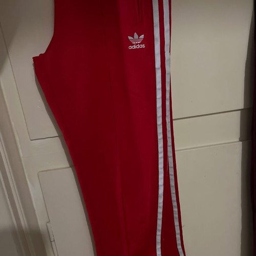 Adidas tracksuit red like new, size M