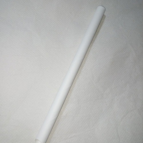 Paper straws pack of 100 white thick new