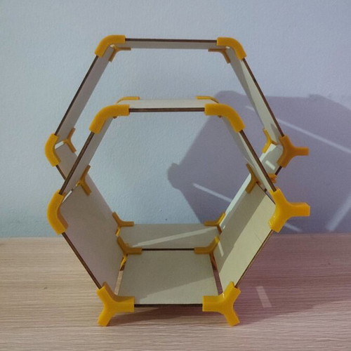 Hexagonal shelf 6 positions new, 3D printer