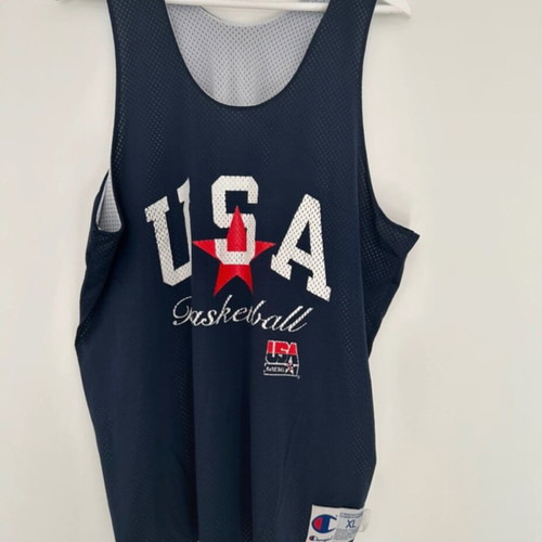 Champion Dream Team Jersey men's XL used, Team USA basketball tank top