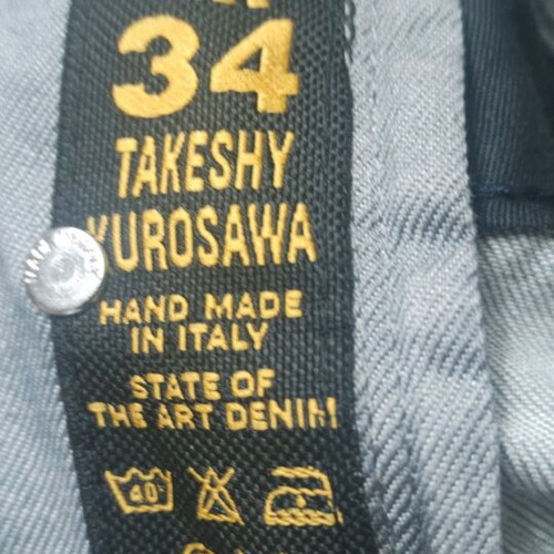 Shorts Takeshy Kuroshawa καινούργιο, βαμβακερό, γκρι, χειροποίητο, μέγεθος 37