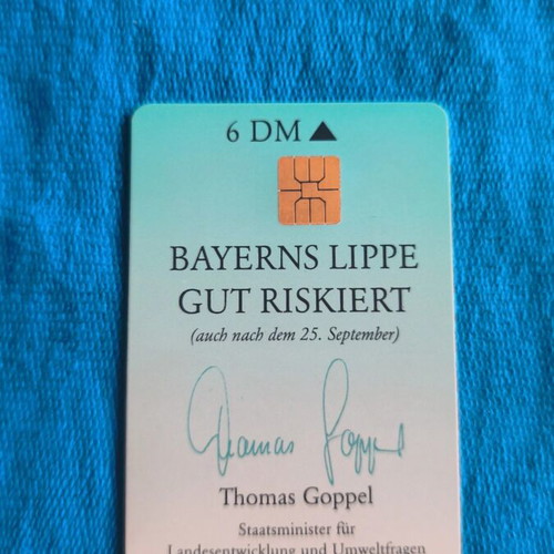 German phone card used