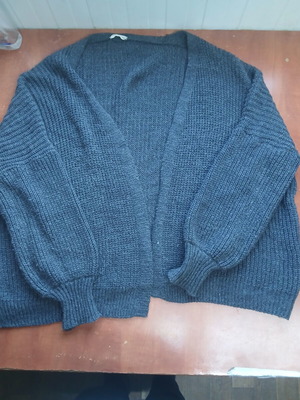 Celestino knitted oversize cardigan used, gray, one size
