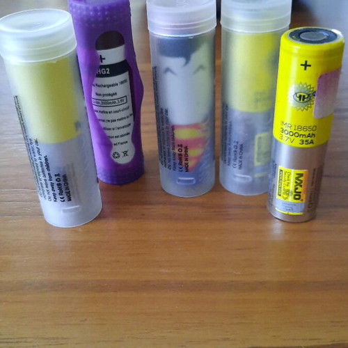 Batteries 3000mAh used, pack of 5 pieces