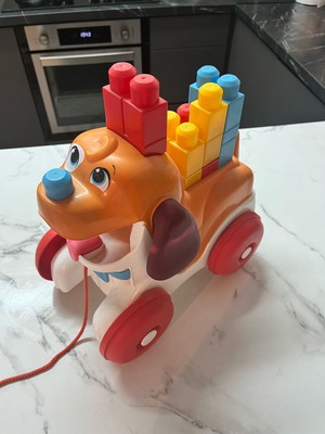 Fisher Price Mega Blocks σκυλάκι μεταχειρισμένο με τουβλάκια