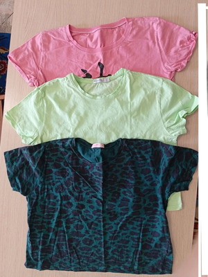 Cotton T-shirts size M, like new, Pink Woman/Stradivarius/unknown brand