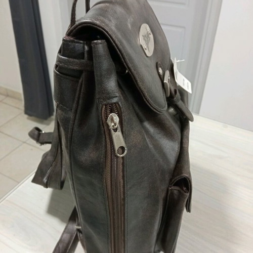 Women's leather backpack new brown